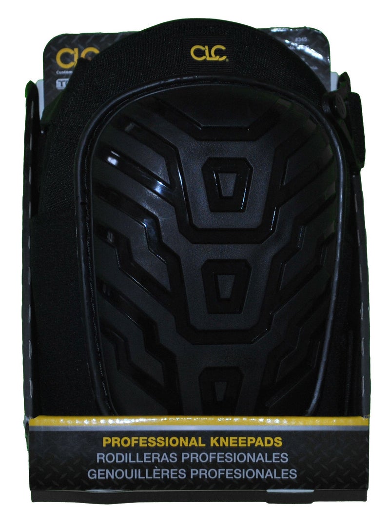 Custom Leathercraft CLC Custom Leathercraft 345 Professional Kneepads, Supportive Gel Cushion, Breathable Neoprene Straps, Over Sized Caps for More Coverage, Ideal for Gardening, Flooring, Cleaning and Construction , Black - Image 2
